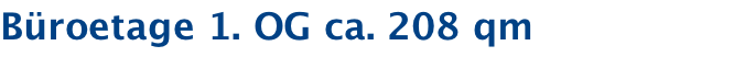 Büroetage 1. OG ca. 208 qm 